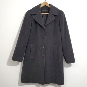 Fleet Street Charcoal Wool Blend Coat